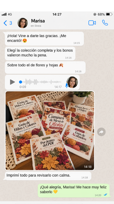 Comentario de Marisa sobre Caminos de Mesa de Otoño
