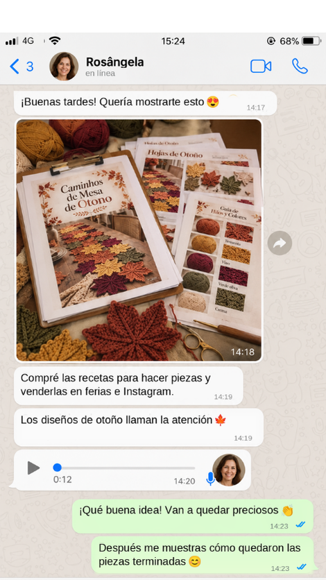 Comentario de Rosângela sobre Caminos de Mesa de Otoño